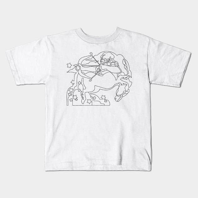 SAGITTARIUS Kids T-Shirt by TheCosmicTradingPost